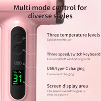 Дорожній фен акумуляторний 15000mAh 3 режими температури і швидкості портативний — фото 4