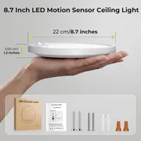 Потолочный LED светильник с датчиком движения 18W энергосберегающий для дома коридора — фото 4