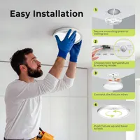 Стельовий LED світильник з датчиком руху 18W енергозберігаючий для дому коридору — фото 7