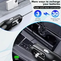 LanBlu Handheld Vacuum - 10000Pa Mini Cordless, Multifunctional Wet&Dry, 3 HEPA Filters for Car & Home — фото 3