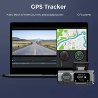 Відеореєстратор 4K Dual Cam автомобільний передня задня камера G сенсор 170 градусів — фото 2