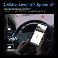 Видеорегистратор 4K Dual Cam автомобильный передняя задняя камера G сенсор 170 градусов — фото 3