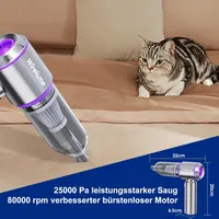 Автомобільний пилосос 22000Pa потужний портативний безщітковий мотор всмоктування видув акумулятор — фото 2