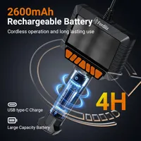 Промышленный эндоскоп Ferdiiz 4.3 IPS экран 1920P HD IP67 камера 8 LED диагностика
