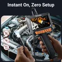 Промышленный эндоскоп Ferdiiz 4.3 IPS экран 1920P HD IP67 камера 8 LED диагностика — фото 3