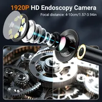 Промышленный эндоскоп Ferdiiz 4.3 IPS экран 1920P HD IP67 камера 8 LED диагностика — фото 7