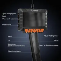 Промисловий ендоскоп Ferdiiz 4.3 IPS екран 1920P HD IP67 камера 8 LED діагностика — фото 6