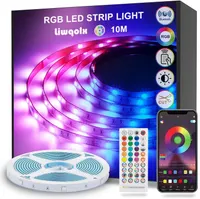 LED Strip Lights 10m, RGB Bluetooth Light With Remote, Music Sync, Smart App Control, Colorful Strip for Bedroom, Home, Party, Bar — фото 3