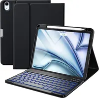 Чехол клавиатура Vobafe для iPad Air 11 10.9 съемная подсветка 7 цветов магнитная — фото 5