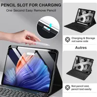Чохол клавіатура Vobafe для iPad Air 11 10.9 знімна підсвітка 7 кольорів магнітна — фото 6