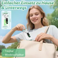 Inhaler Device for Adults Children, Ultra Quiet Inhaler with 1200 mAh Rechargeable Battery, Portable Nebuliser Set with 2 Masks and Mouthpiece — фото 2