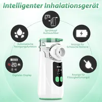 Меш небулайзер NEEMOSI ультразвуковой ингалятор 1200mAh бесшумный 2 маски портативный — фото 3