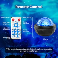 LED проектор зоряного неба Fokky Galaxy 7 кольорів водяні хвилі пульт керування — фото 5