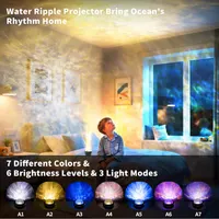 LED проектор звездного неба Fokky Galaxy 7 цветов водяные волны пульт управление — фото 2
