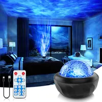 LED проектор звездного неба Fokky Galaxy 7 цветов водяные волны пульт управление — фото 7