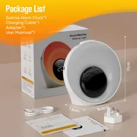 Световой будильник Wake Up Light рассвет 30 звуков двойной таймер ночник LED — фото 2