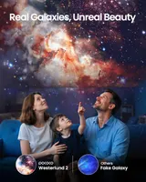 Домашній планетарій POCOCO Galaxy Projector нічник фокусування 2 диски зоряне небо — фото 6