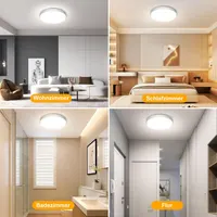 Потолочный LED светильник OOWOLF 24Вт 23см 3 режима света 3000 5000K современный — фото 4