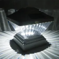 Набір LED ліхтарів сонячних для стовпів 4x4 IP65 4 штуки вуличне освітлення — фото 5