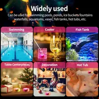 Підводні RGB LED світильники ALED LIGHT 12 шт 2 пульти IP68 підсвітка басейну — фото 6