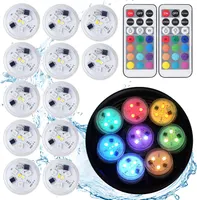 Підводні RGB LED світильники ALED LIGHT 12 шт 2 пульти IP68 підсвітка басейну — фото 7