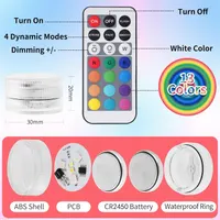 Подводные RGB LED светильники ALED LIGHT 12 шт 2 пульта IP68 подсветка бассейна — фото 3