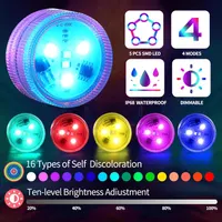 Подводные RGB LED светильники ALED LIGHT 12 шт 2 пульта IP68 подсветка бассейна — фото 5