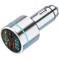 Aspiring Wave 5 WV654712 Car FM Transmitter PD 20W QC3.0 Bluetooth LED MicroSD DSP Metal — фото 3