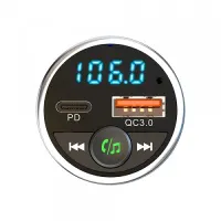 Aspiring Wave 5 WV654712 Car FM Transmitter PD 20W QC3.0 Bluetooth LED MicroSD DSP Metal — фото 4