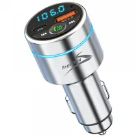 Автомобильный FM-трансмиттер Aspiring Wave 5 WV654712 с Bluetooth, PD 20W, QC3.0, LED, MicroSD, DSP. Металличе — фото 5