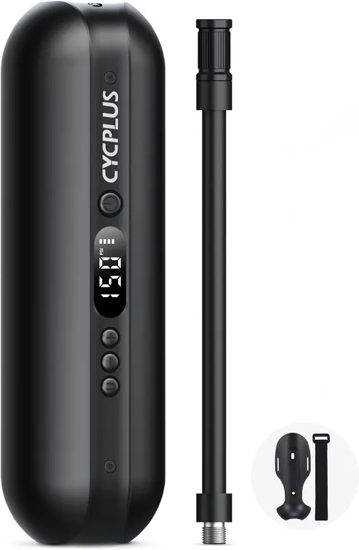 Компресор CYCPLUS 150 PSI, для шин авто та велосипеда, автозупинка, манометр