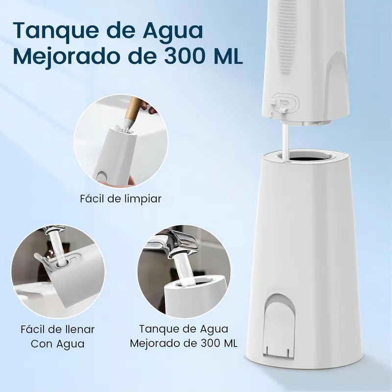 Ирригатор Binicare Water Flosser, беспроводной, 5 режимов, 300мл, IPX7, портативный, для дома, белый