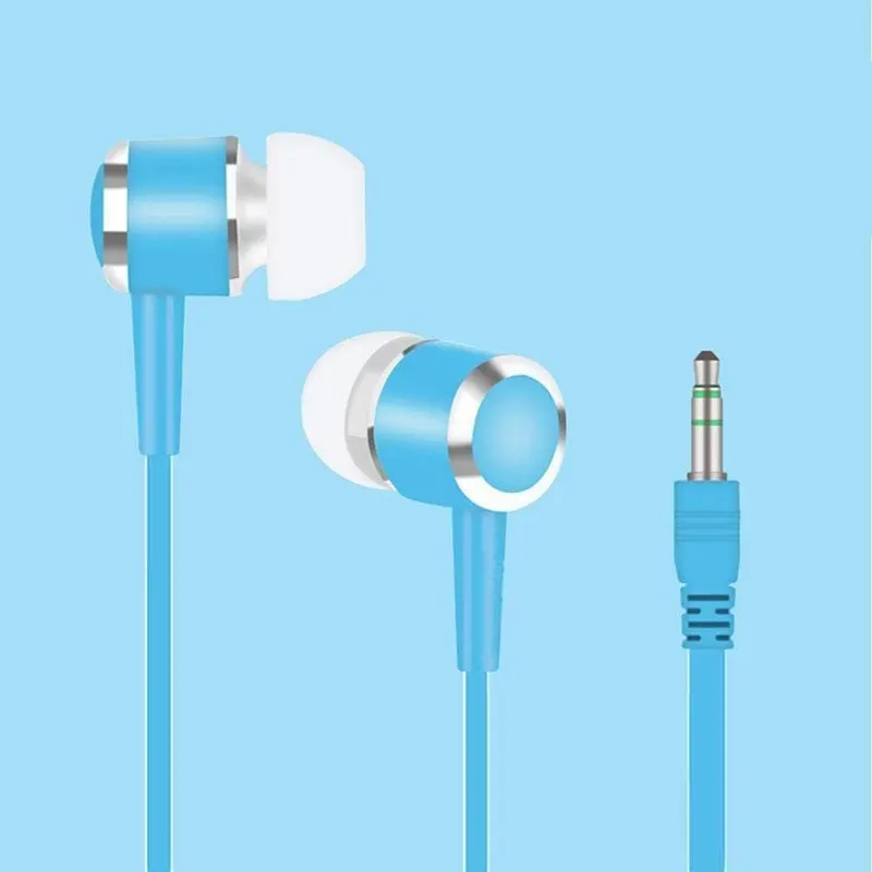 Universal Earphones Subwoofer MP3 Mobile Phone Crystal Sound Wire Earplugs Stereo