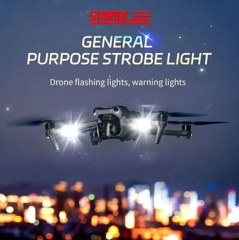 Світлодіодний Drone Strobe Light для DJI Mini 4 Pro, антиколізійний, яскравий, для безпечного нічного польоту, аксесуар