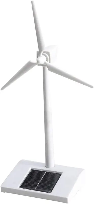 2 in 1 Solar Wind Generator Model Gift Exhibition Stand Windmill Educational Assembly Kit Desktop Decoration Power Generator