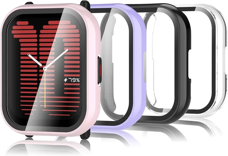 Захисний чохол Bigqin для смарт-годинника (4 шт) із захисним склом Amazfit Active