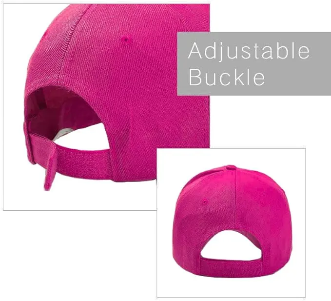 Gelante Adult Plain Baseball Cap Hat Classic Adjustable Size for All Seasons