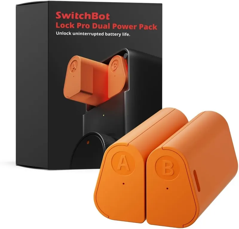 Аккумуляторный блок для замка SwitchBot Lock Pro, перезаряжаемый, двойной