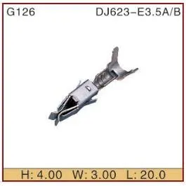 Автомобільні клеми-конектори Davitu DJ623-E3.5 (100шт), обтискні, неізольовані