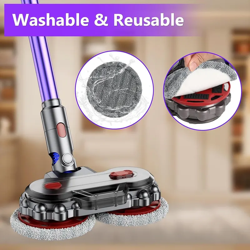 Электрическая швабра-насадка для Dyson V7-V15 со съемным баком для воды