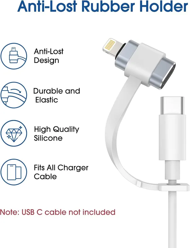 Адаптер TechMatte USB-C-F Lightning M (2 шт), 15Вт, для iPhone 14/13/12/11/SE