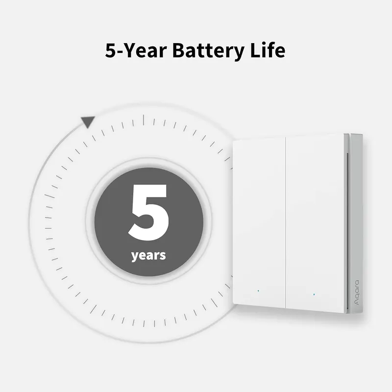 Беспроводной пульт Aqara H1 (7 функций), Zigbee 3.0, для умного дома, совместим с HomeKit, Alexa, Google