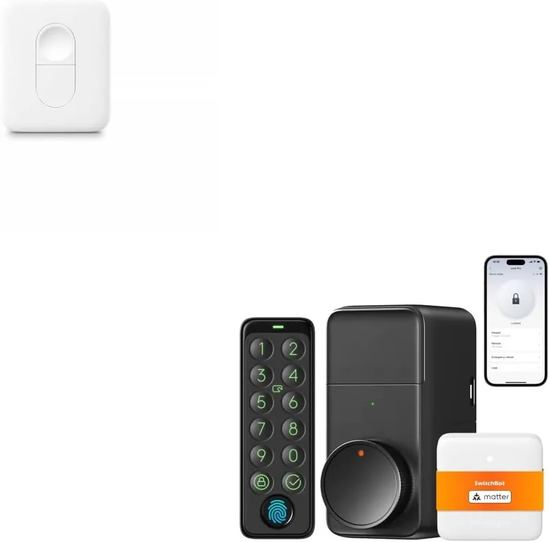 SwitchBot WiFi Smart Lock Pro with Keypad Touch & SwitchBot Remote