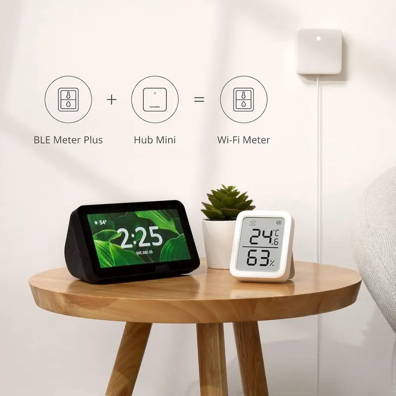Термо-гігрометр SwitchBot Plus (2 шт), Bluetooth, LCD-дисплей, запис даних, App Control