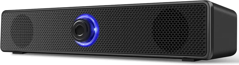 Компьютерные колонки 2.0 (USB питание), Проводные, Стерео, 3.5мм Jack, Черные