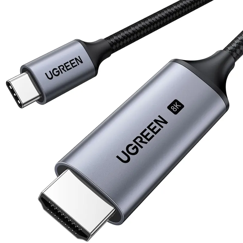 UGREEN USB-C to DisplayPort 2.1 Cable 40Gbps 16K@30Hz 8K@120Hz 4K@240Hz Thunderbolt 5 100 cm