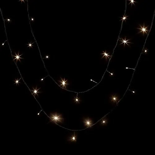 Гірлянда 40 метрів 400 LED (Теплий білий), Безпечна (Low Voltage), Таймер, Пам'ять
