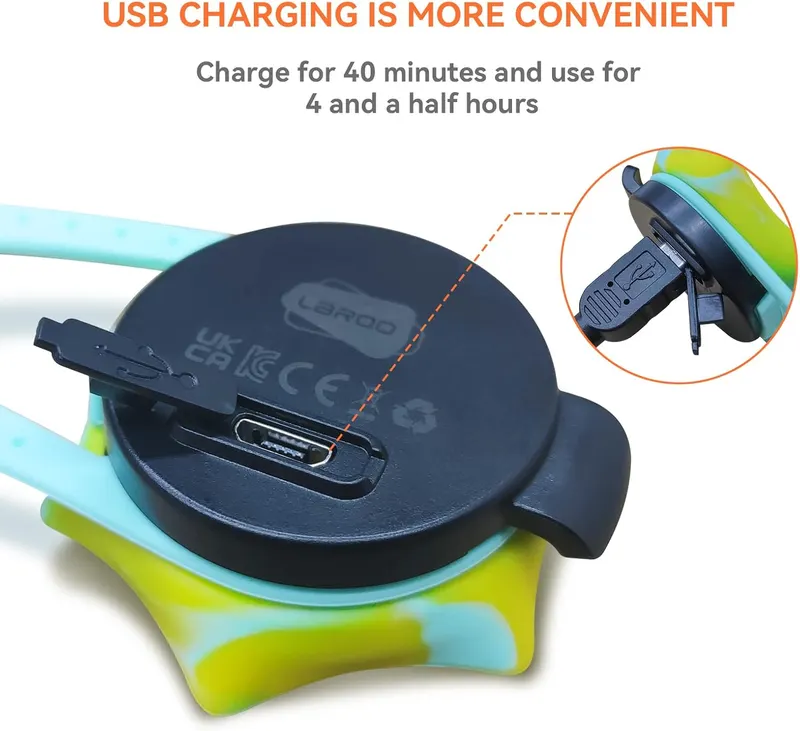 Світлодіодний LED маячок на нашийник для собак та котів LaRoo (USB), Водонепроникний
