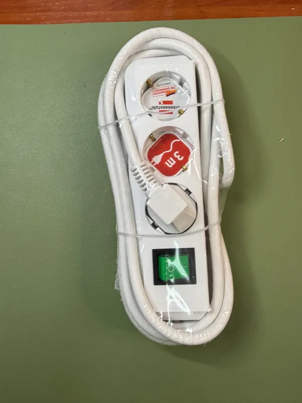 brennenstuhl Extension Socket Eco-Line 3-Way 3.00 m White - Protective Contact