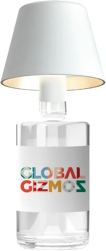 Лампа-абажур на пляшку (Бездротова), Сенсорна, USB зарядка, Global Gizmos